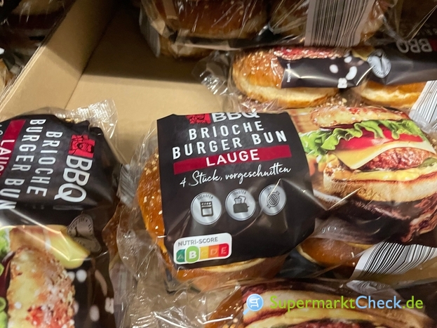 Foto von BBQ Brioche Burger Buns Lauge 300g