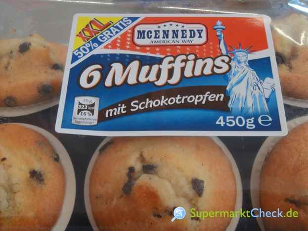 MC Ennedy Muffins Choco Drops: Angebote, & Kalorien Preis, Nutri-Score