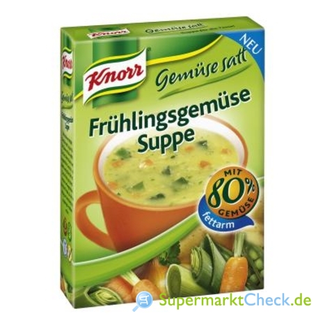 Foto von Knorr Gemüse satt  Frühlingsgemüse Suppe 3-er