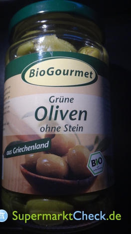 Foto von Bio Gourmet Grüne Oliven 