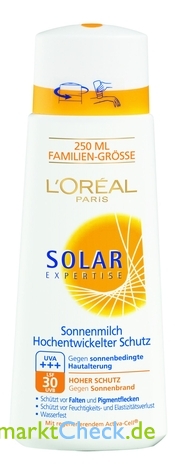 Foto von L Oreal Solar Expertise Sonnenmilch 