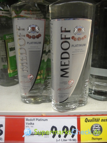 Foto von Medoff Vodka Platinum