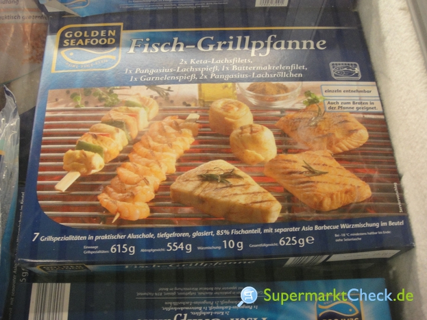 Foto von Golden Seafood Fisch Grillpfanne