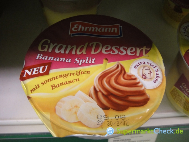 Foto von Ehrmann Grand Dessert Banana Split