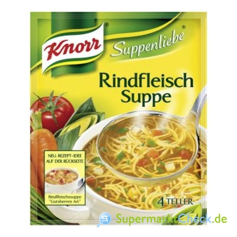 Foto von Knorr Suppenliebe Rindfleisch Suppe