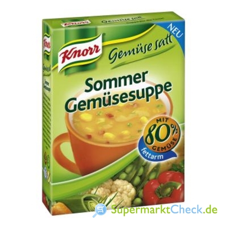 Foto von Knorr Gemüse satt  Sommergemüse Suppe 3-er