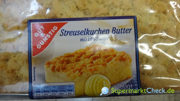Foto von Gut & Günstig Butter Streuselkuchen 