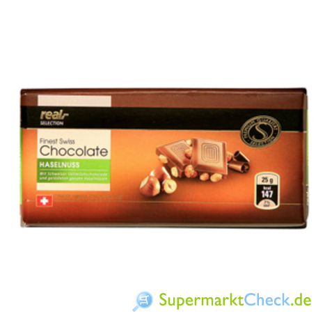 Foto von real Selection Finest Swiss Chokolate Haselnuss
