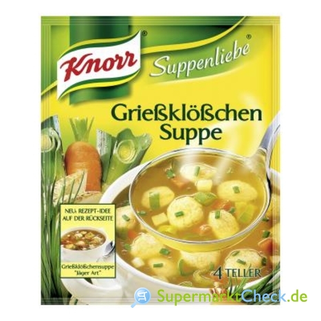 Foto von Knorr Suppenliebe Grießklößchen Suppe