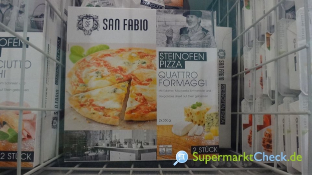 Foto von San Fabio Steinofen Pizza Quattro Formaggi