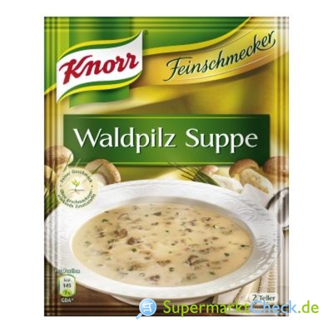 Foto von Knorr Feinschmecker Waldpilz Suppe