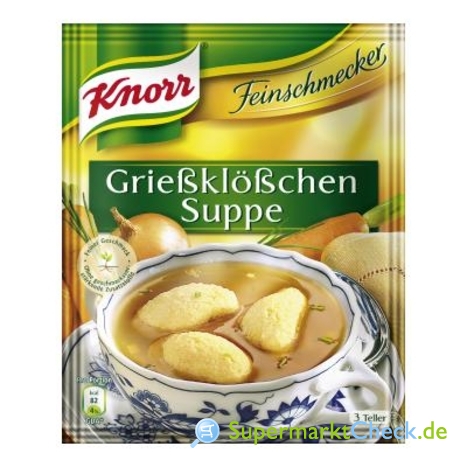 Foto von Knorr Feinschmecker Grießklößchen Suppe