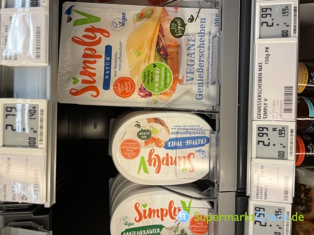 Simply V Veganer Streichgenuss Cremig mild: Preis, Angebote, Kalorien &  Nutri-Score