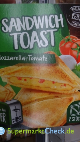 Chef Select Kalorien Mozarella Toast Angebote, Preis, & Nutri-Score Sandwich Tomate