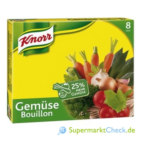 Foto von Knorr Gemüse Bouillon Würfel