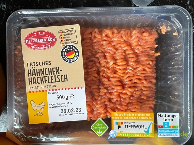 Metzgerfrisch Frisches Hähnchen Hackfleisch: Preis, Angebote, Kalorien &  Nutri-Score