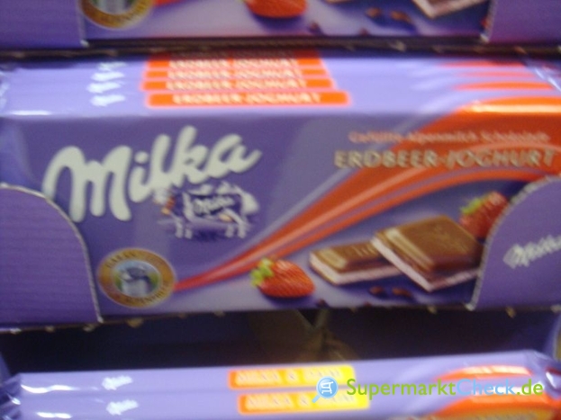 Foto von Milka Erdbeer-Joghurt Schokolade