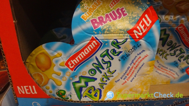 Ehrmann Monster Backe Blubber Brause Zitronen Geschmack: Preis ...
