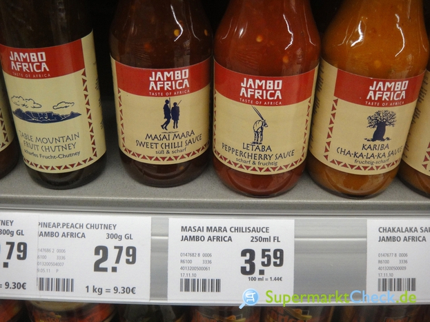 Foto von Jambo Africa Peppercherries Sauce