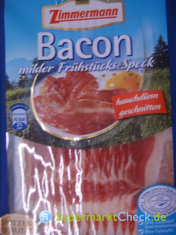 Foto von Zimmermann Bacon milder Frühstücks Speck