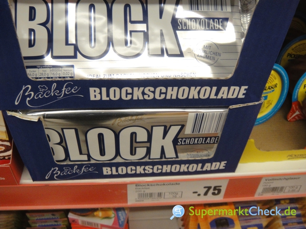 Foto von Backfee Blockschokolade