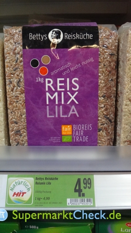 Foto von Bettys Reisküche Bio Reis Mix Lila