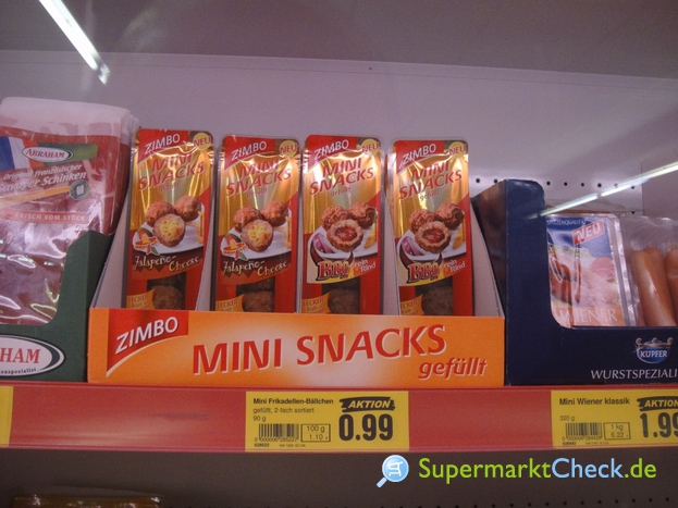 Foto von Zimbo Mini Snacks gefüllt 