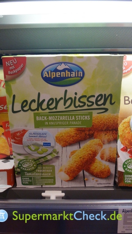 Foto von Alpenhain unser Back Mozzarella Sticks