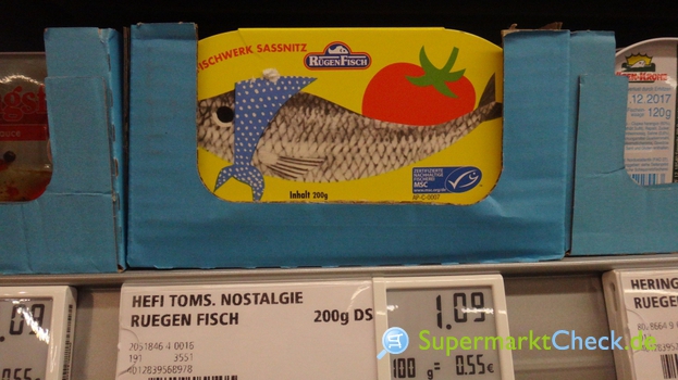 Foto von Rügen Fisch Feinstes Heringsfilet in Tomaten Tunke