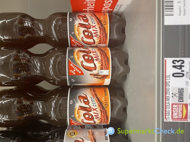 Gut And Günstig Cola Mix Zero Preis Angebote Kalorien And Nutri Score 2839