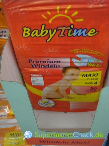 Foto von Baby Time Premiumwindeln Maxi