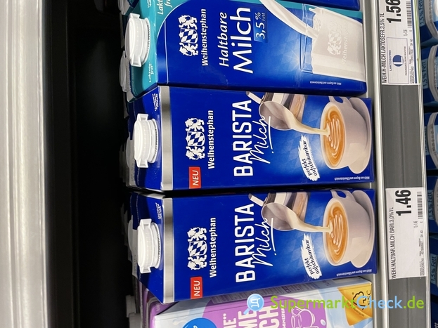 Weihenstephan Barista Milch 3,0% Fett: Nutri-Score, Kalorien, Angebote