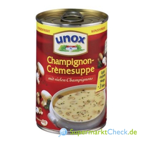 Unox Suppen Champignoncremesuppe: Preis, & Bewertungen