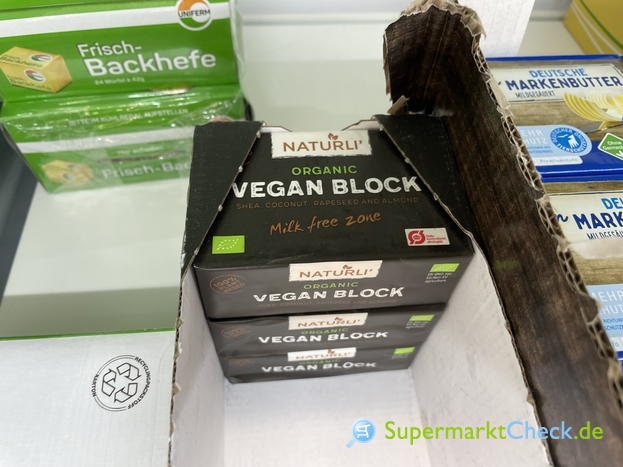 Foto von Naturli Organic Vegan Block