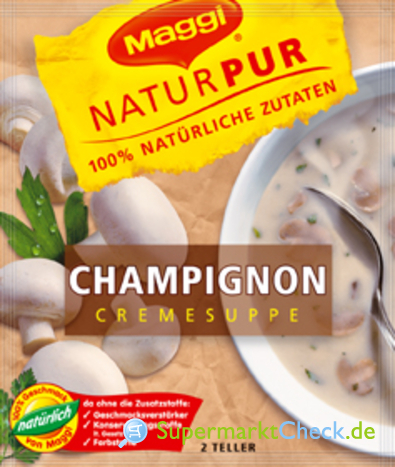 Foto von Maggi Natur Pur Champignon Cremesuppe