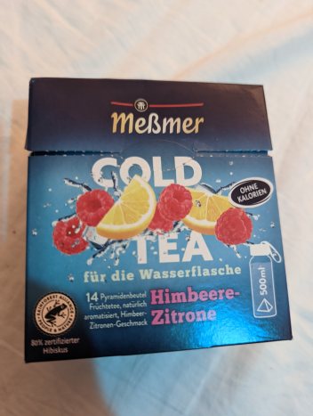 Foto von Messmer  Früchte-Tee Cold Tea, Himbeere-Zitrone 