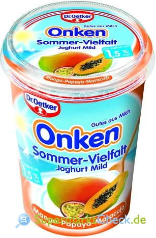 Foto von Dr. Oetker Onken Sommer-Vielfalt Joghurt Mild 