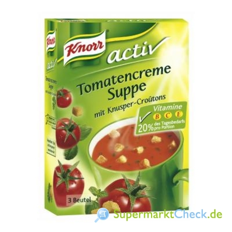 Foto von Knorr activ Tomatencreme Suppe 
