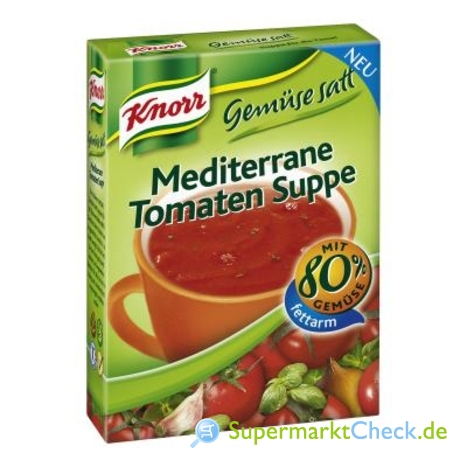 Foto von Knorr Gemüse satt Mediterrane Tomaten Suppe 3-er