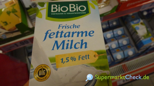 Foto von BioBio Frische fettarme Milch