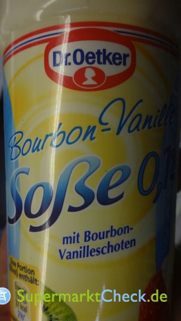 Foto von Dr. Oetker Bourbon Vanille Soße 0,1%