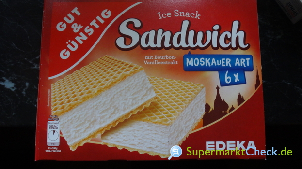 Foto von Gut & Günstig Sandwich Eis