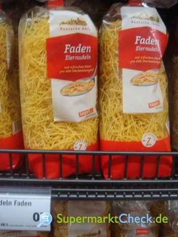 Foto von Deutsche Küche / Tegut Faden Eiernudeln