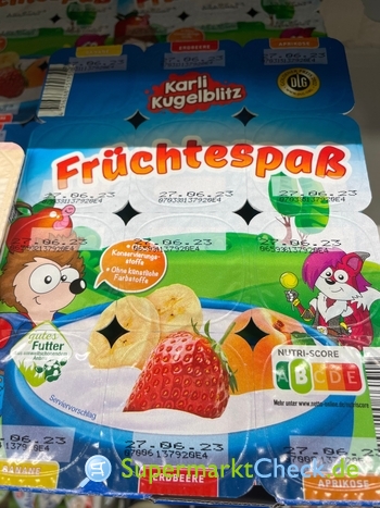 Foto von Karli Kugelblitz Früchtespaß Kinderquark