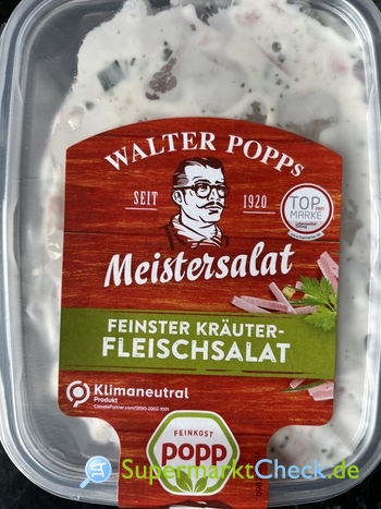 Foto von Popp Kräuter- Fleischsalat 200g