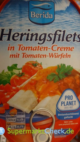 Foto von Berida Heringsfilets in Tomatencreme
