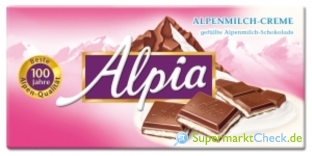Foto von Alpia Alpenmilchcreme Schokolade