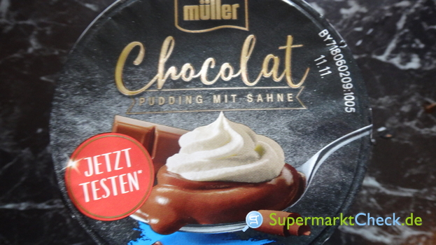 Foto von Müller Chocolat Pudding mit Sahne