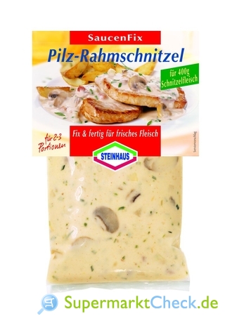 Foto von Steinhaus Pilz-Rahmschnitzel Sauce