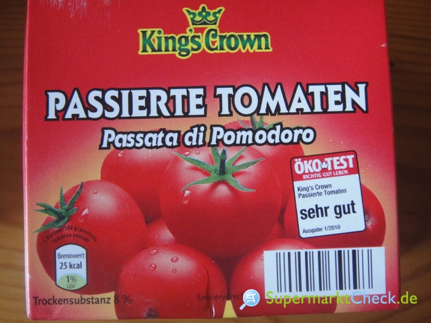 Foto von Kings Crown Passierte Tomaten